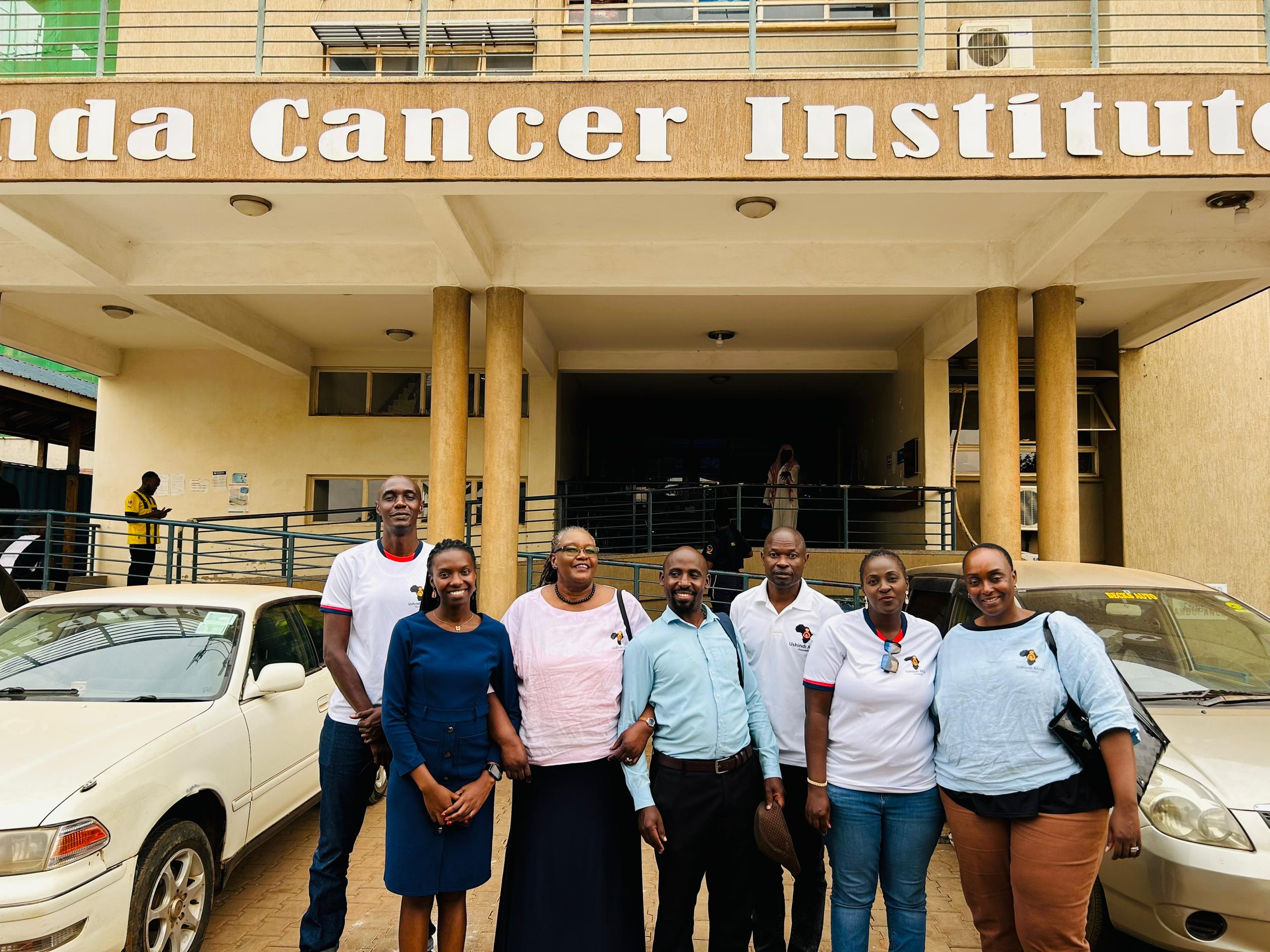 Ushindi Visits Uganda Cancer Institute