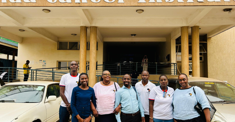 Ushindi Visits Uganda Cancer Institute
