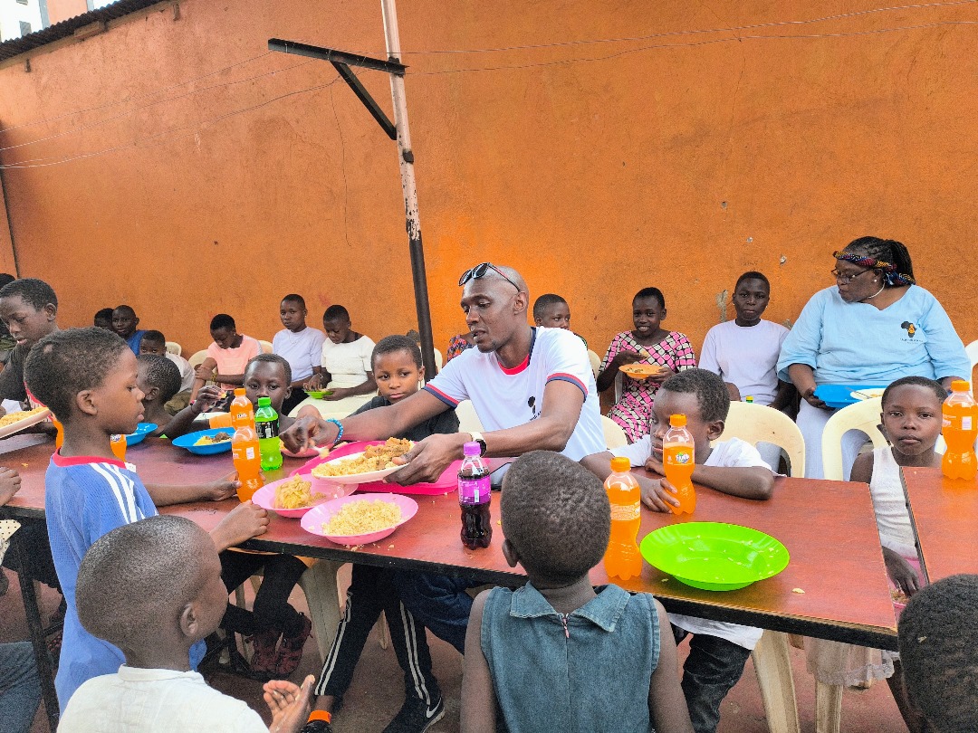 Ushindi Visits MLISADA's Orphanage and feeds street children